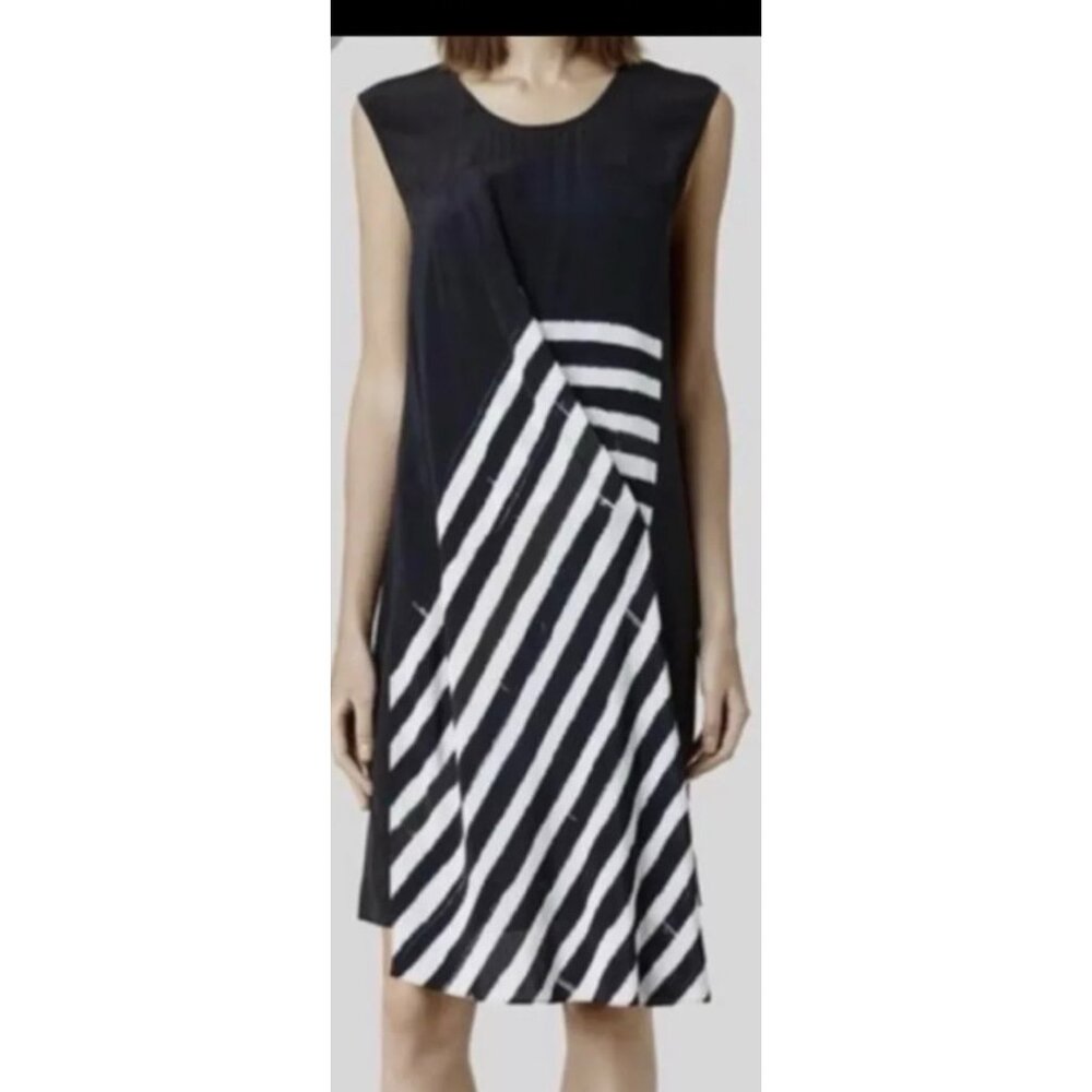 All Saints Air Lyde Dress, 100% Silk - Size 8
